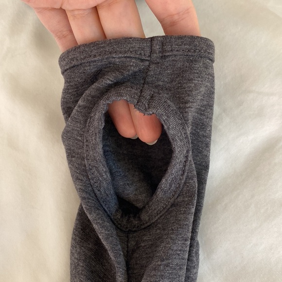 GYMSHARK Long Sleeve Ribbon Crop Top - Charcoal Marl - Large BRAND NEW - Picture 8 of 13